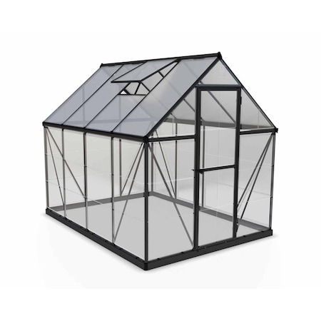 Palram-Canopia 6 x 8 ft. Hybrid Greenhouse, Gray HG5508Y